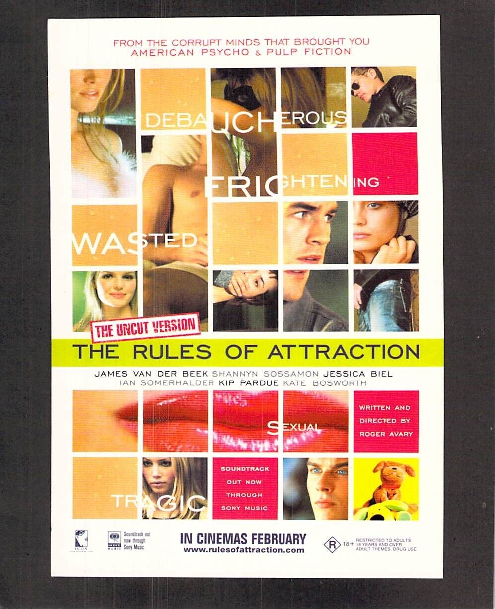 C9874 Advertising The Rules of Attraction Movie postcard