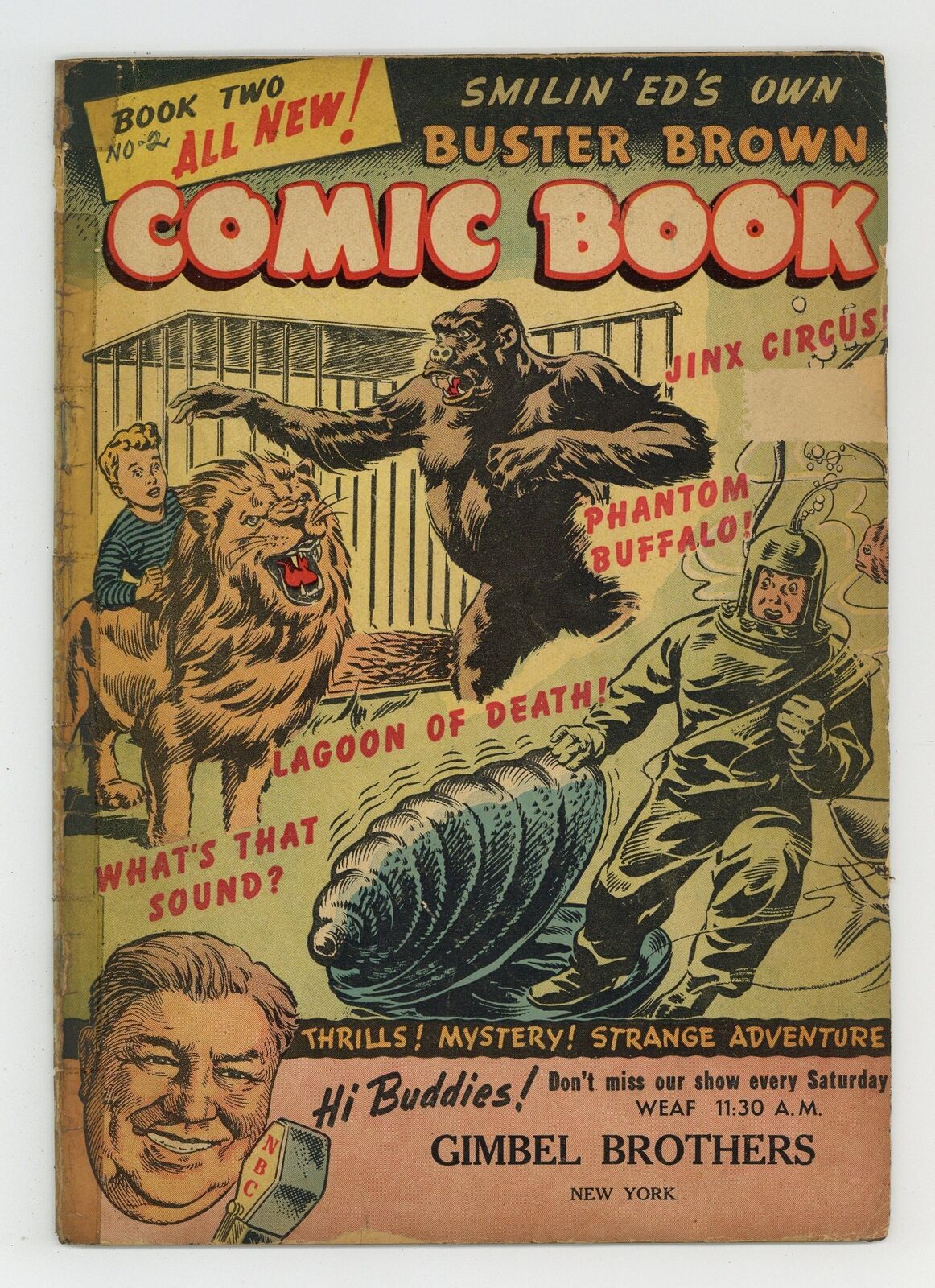 Buster Brown Comic Book #2 GD- 1.8 1945 Low Grade