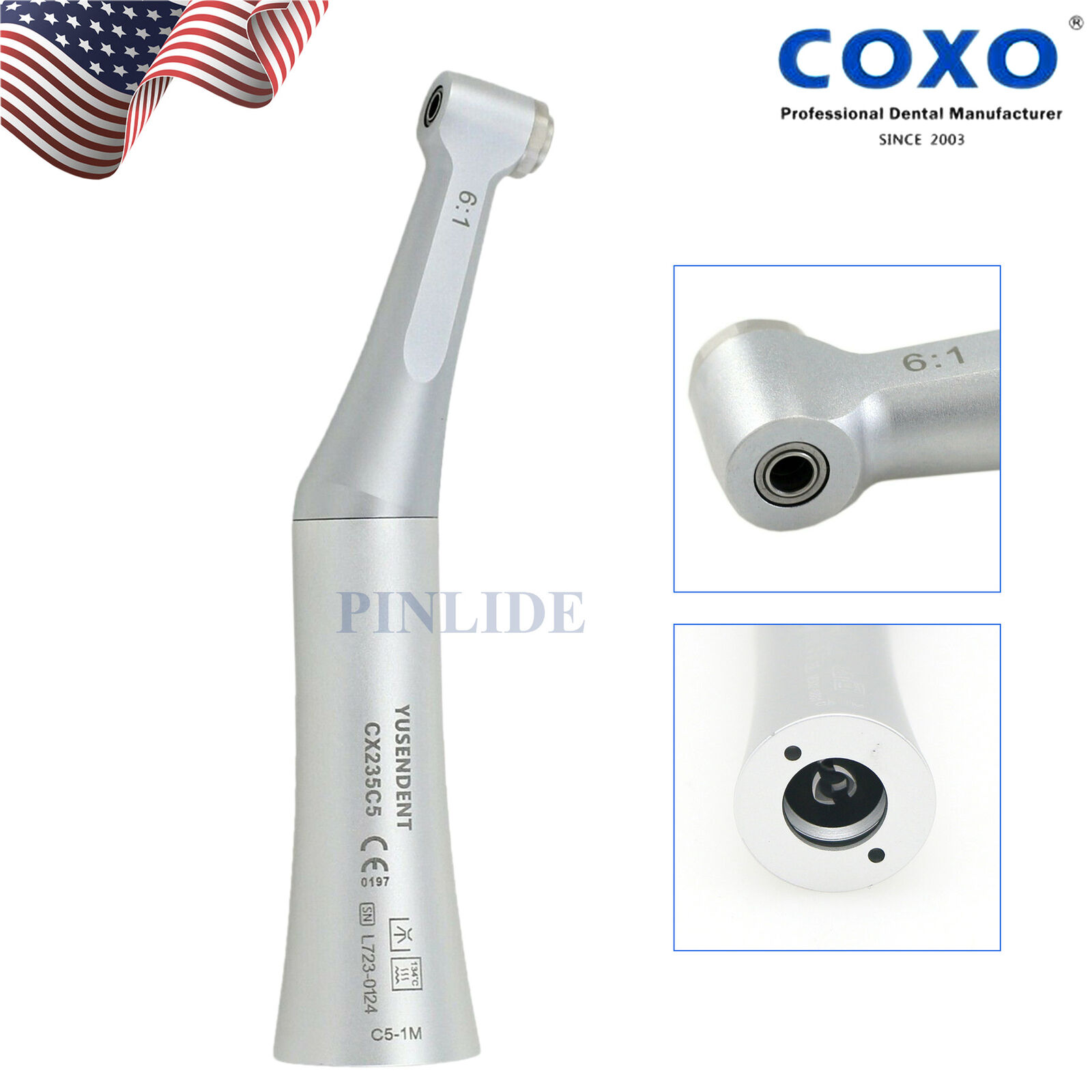 US COXO Dental 6:1 Endo Mini Contra Angle Handpiece Fit DENTSPLY SIRONA VDW NSK