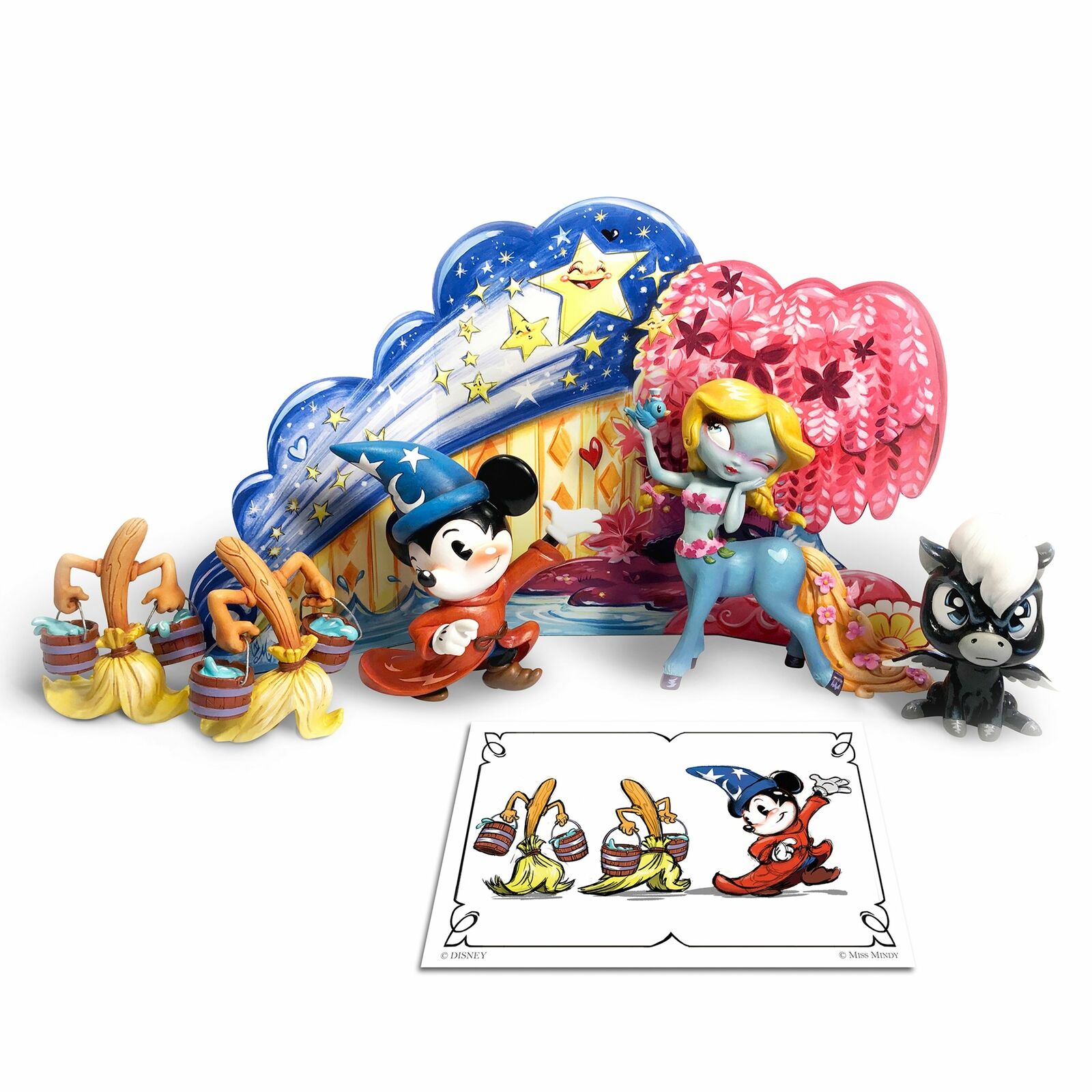 Enesco World of Miss Mindy Disney Fantasia Limited Edition Figurine Set