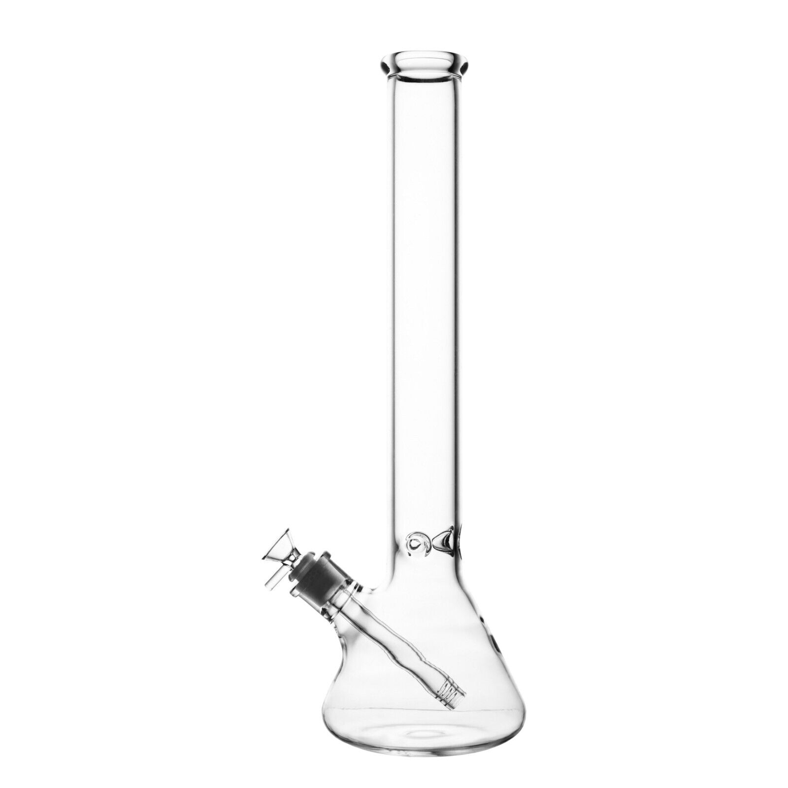 RORA 16 inch Heavy Glass Bong Clear Hookah Water Pipe 14mm Bowl USA