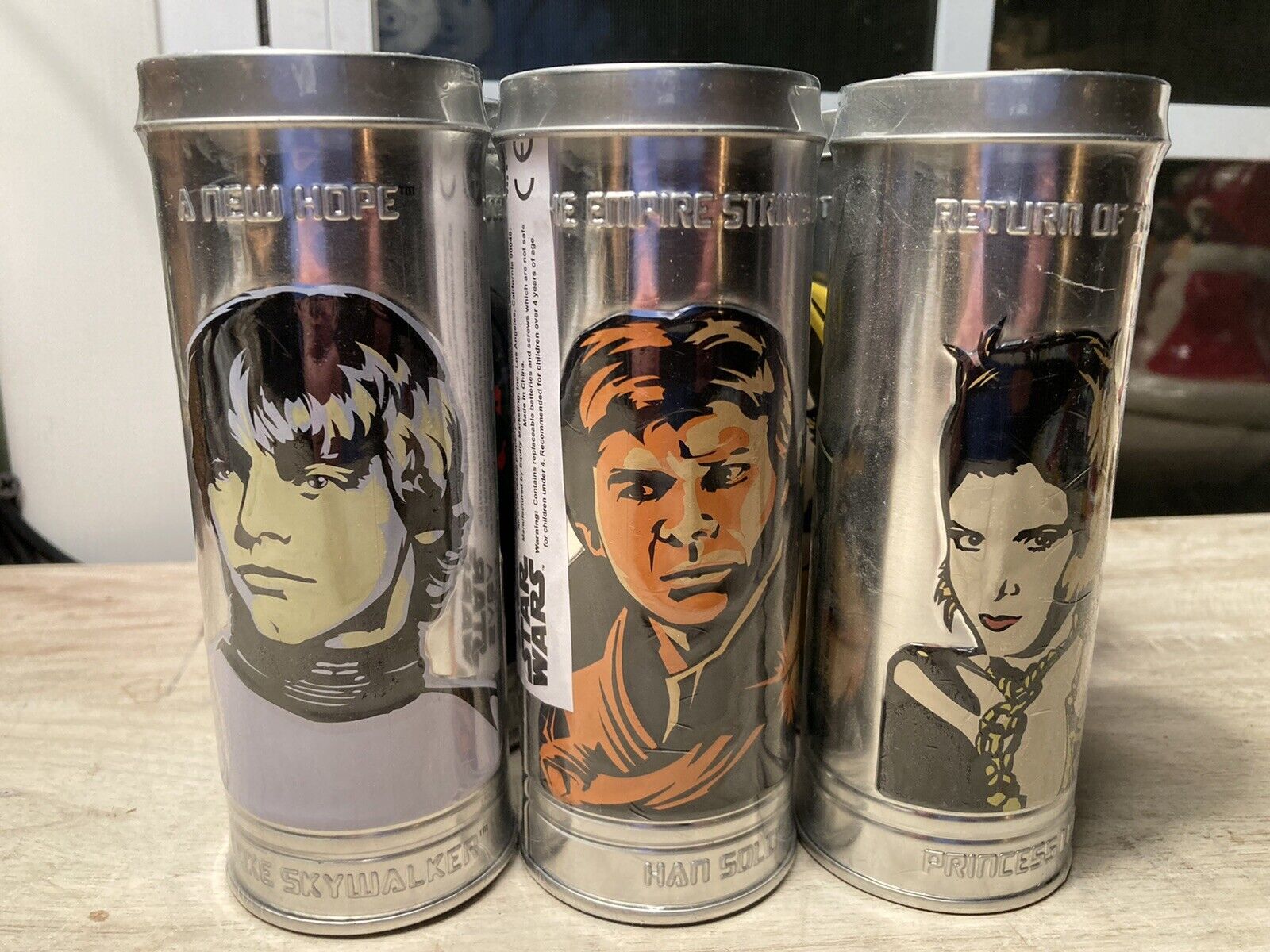 Star Wars 2005 Burger King Sealed Collector Tins & Watches Complete Set Of Six
