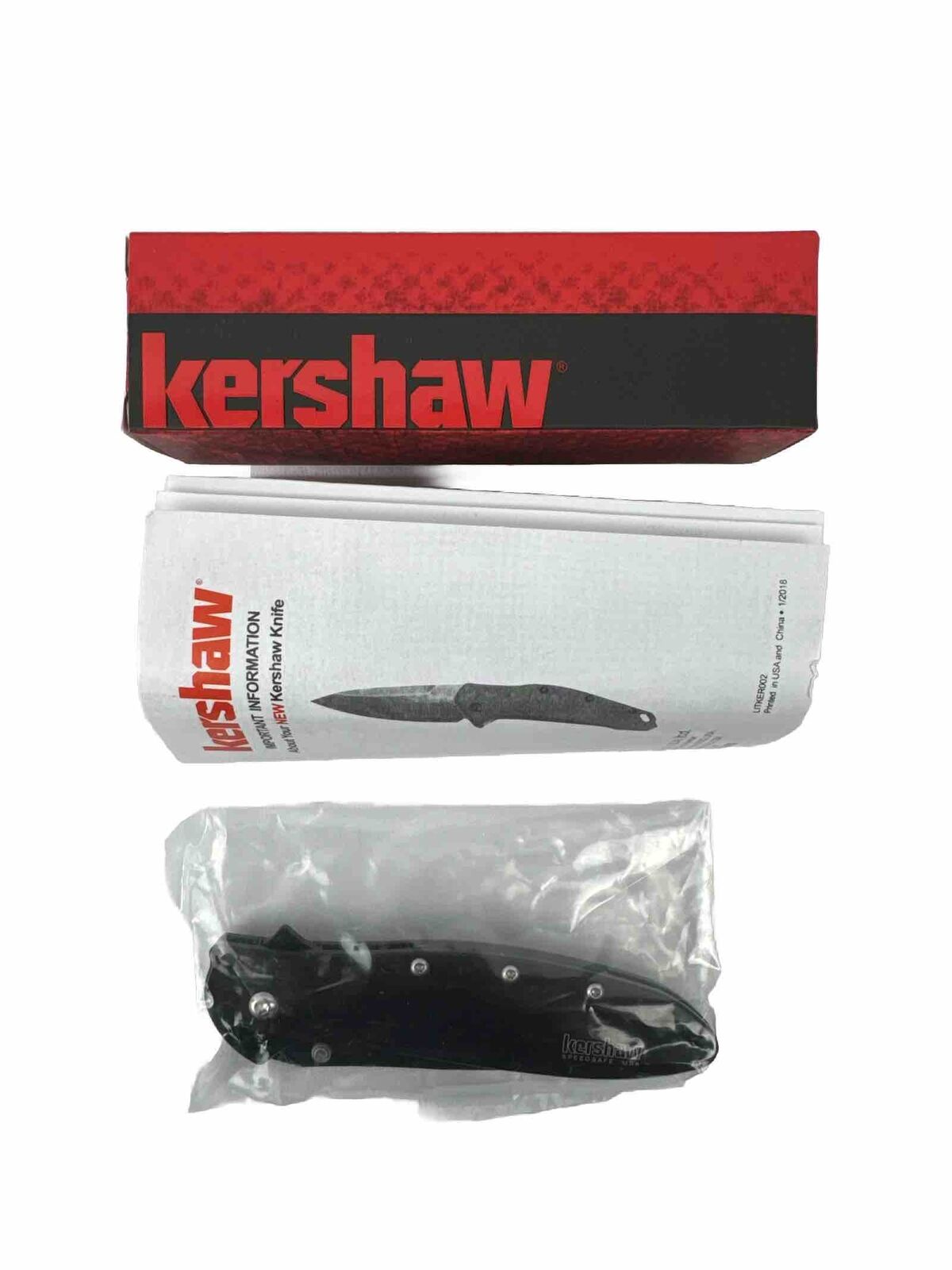 Kershaw New Ken Onion Leek 1660CKT Folding Knife - Black