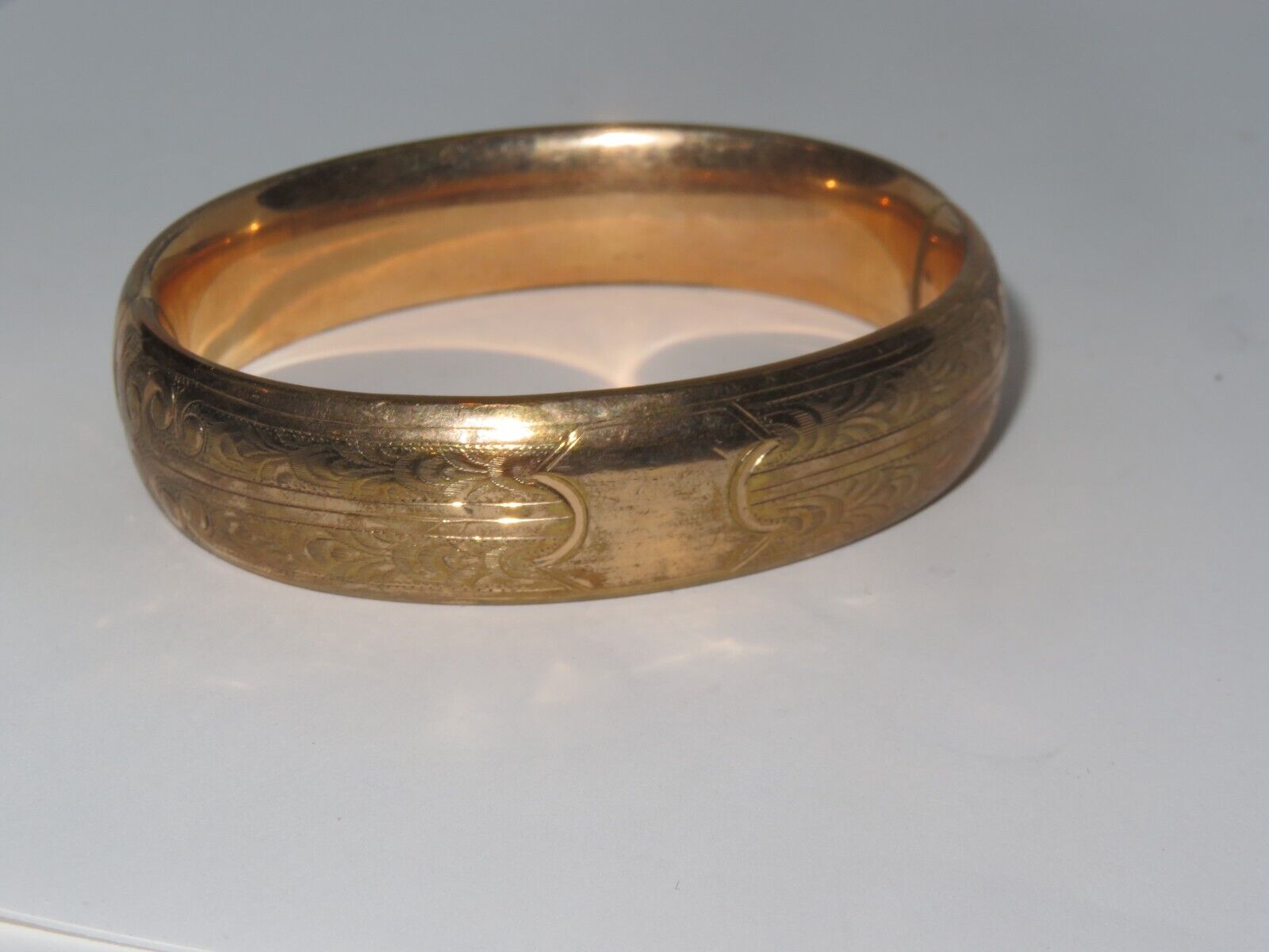 Victorian Gold Filled Bangle Bracelet Jewelry [a322]