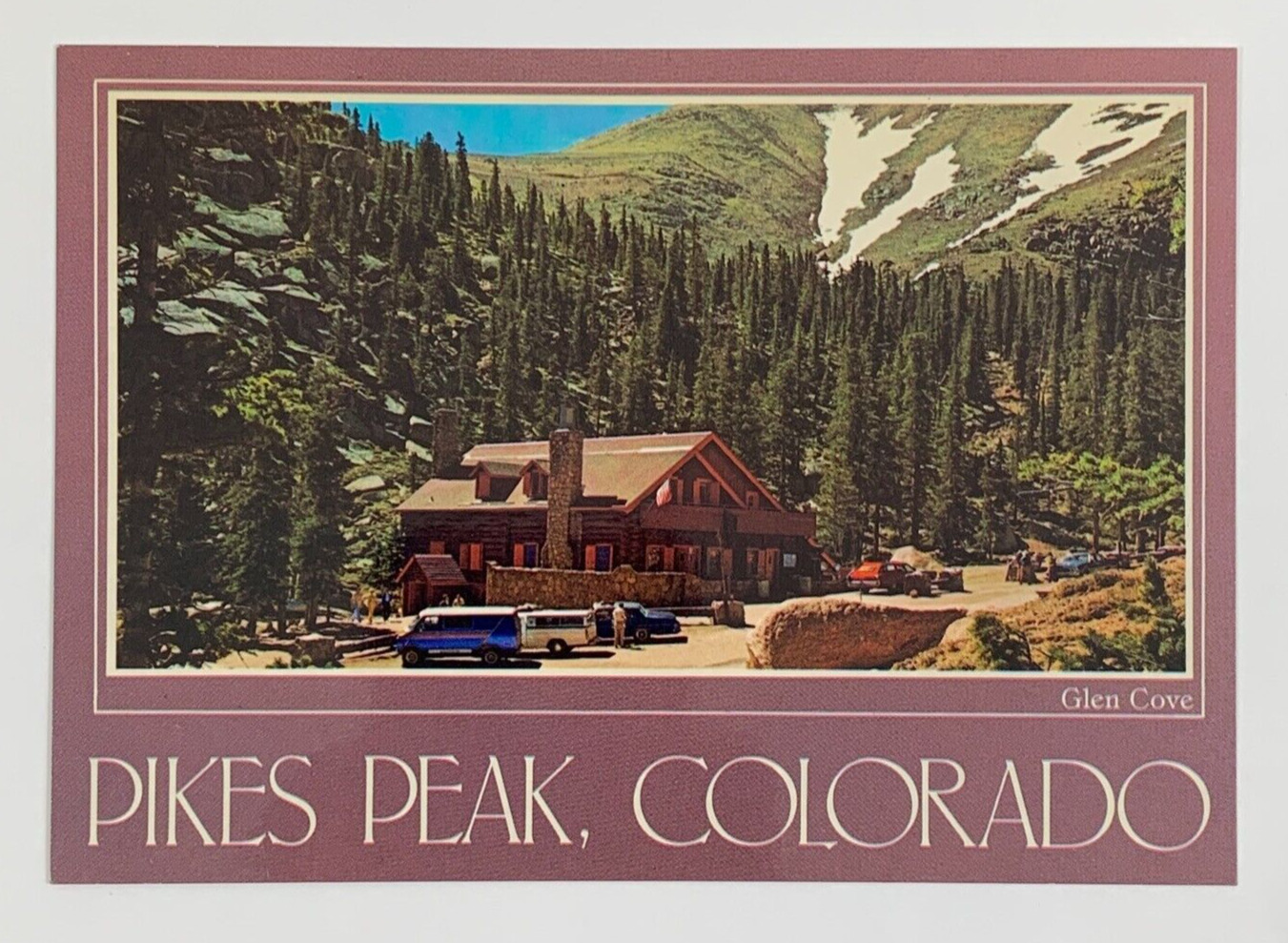 Glen Cove Pikes Peak Colorado Postcard Unposted