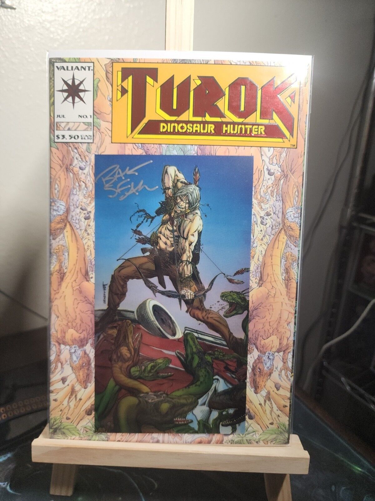 Turok Dinosaur Hunter #1  Signed by Bart Sears.