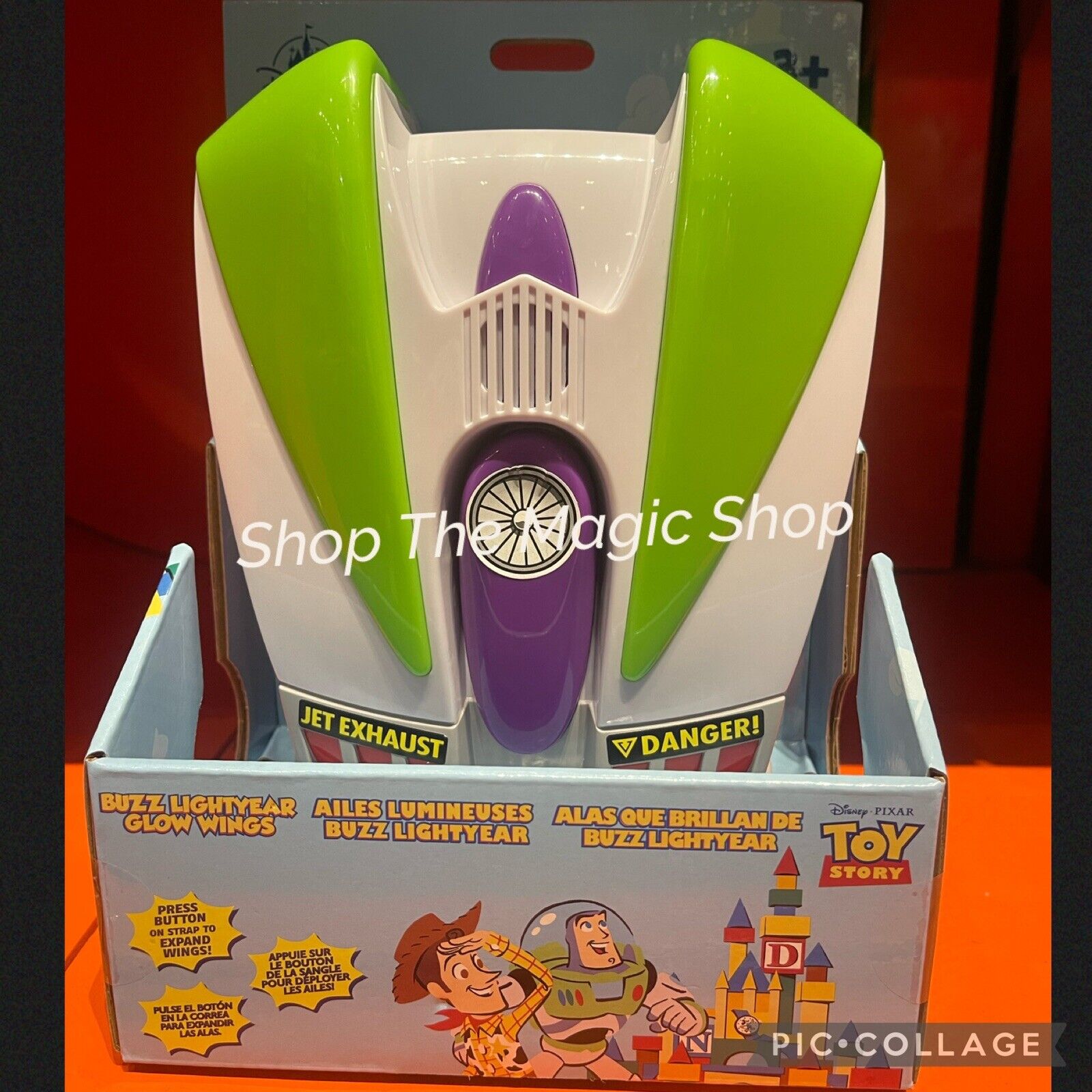 Disney Pixar Toy Story Buzz Lightyear Glow Wings Toy New with Box