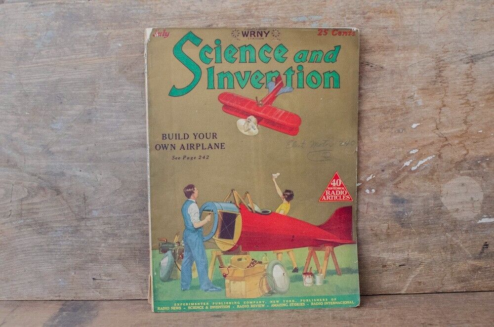 Science And Invention magazine- July, 1926- Gold tone