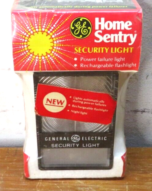 Vintage GE Home Sentry Security Light for Power Failure | 3-Position Switch