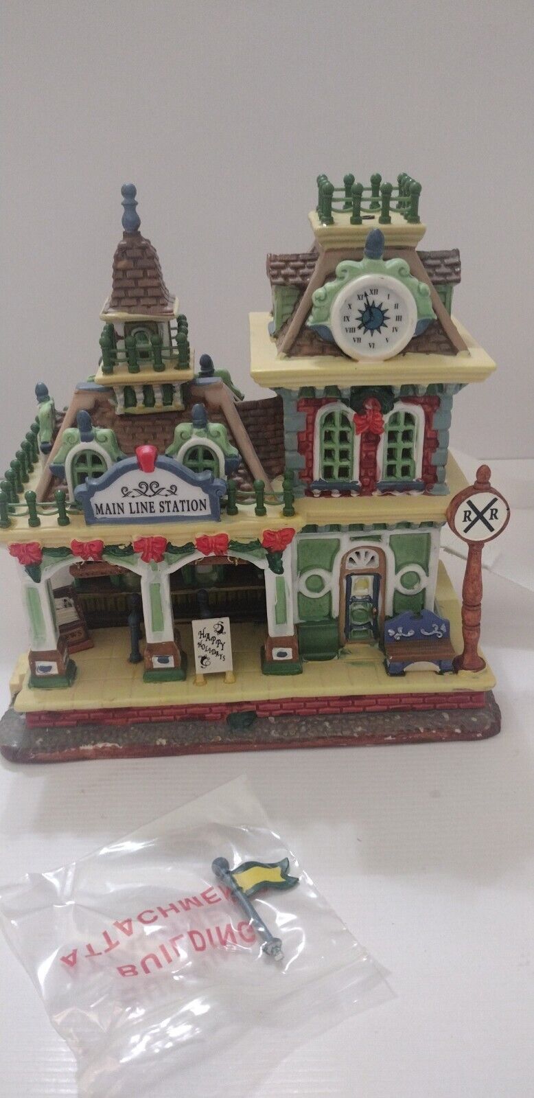 2005 Coventry Cove Main Line Station Lighted Building Item Christmas
