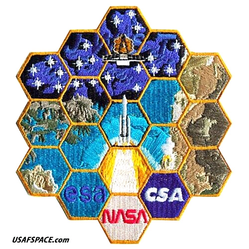 Authentic JAMES WEBB SPACE TELESCOPE -Tim Gagnon- JWST-AB Emblem- NASA ESA PATCH