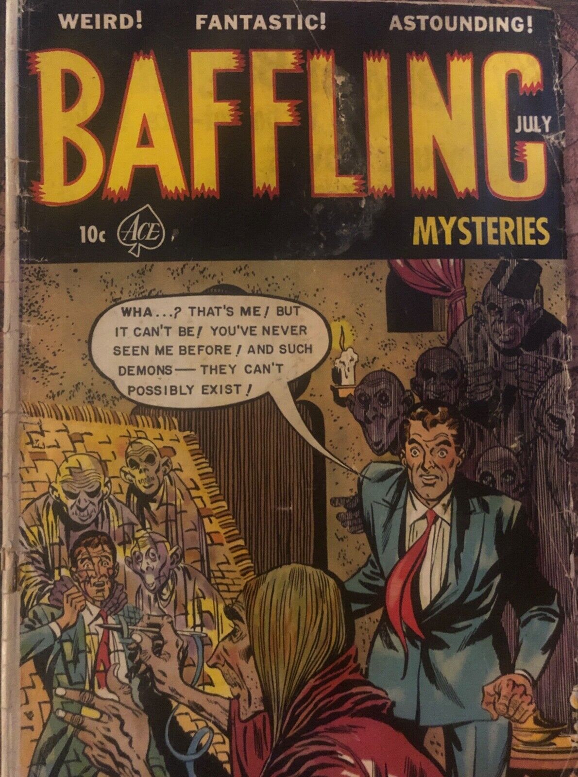comic book baffling mysteries 1953 pre-code horror