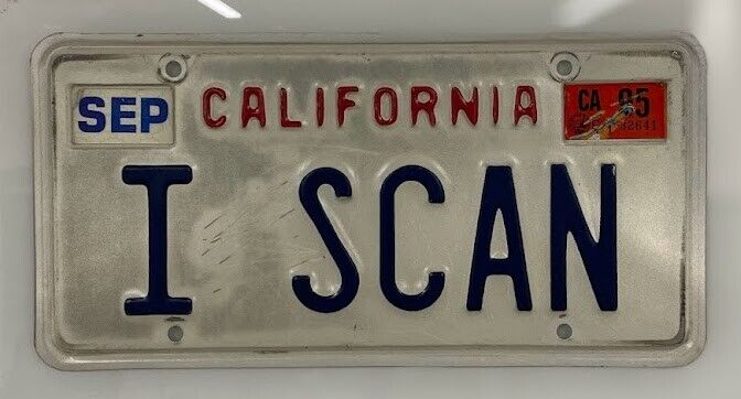 Medical, Science, Research License Plate, MRI neuroimaging, scanning