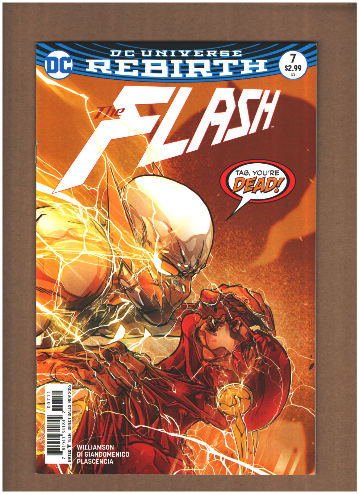 Flash #7 DC Rebirth 2016 Di Giandomenico Cover vs. GODSPEED VF+ 8.5