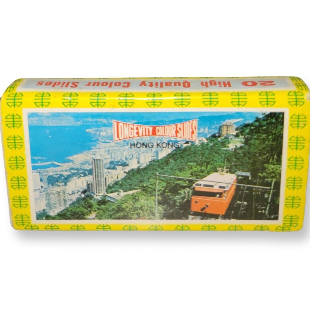 Box of 20 Vintage Longevity Colour Slides Featuring Hong Kong - High Color 