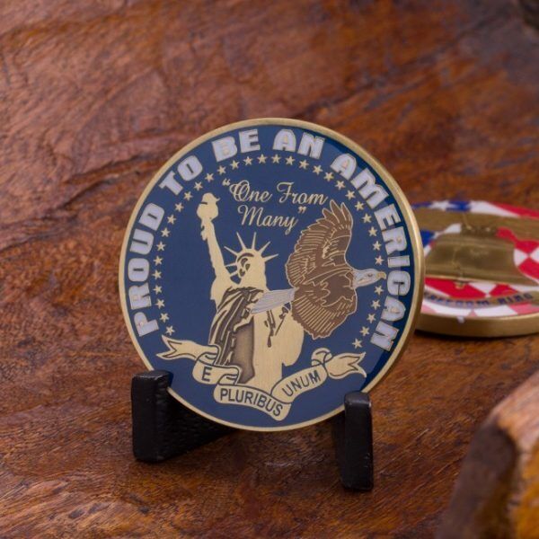 Proud To Be An American Challenge Coin