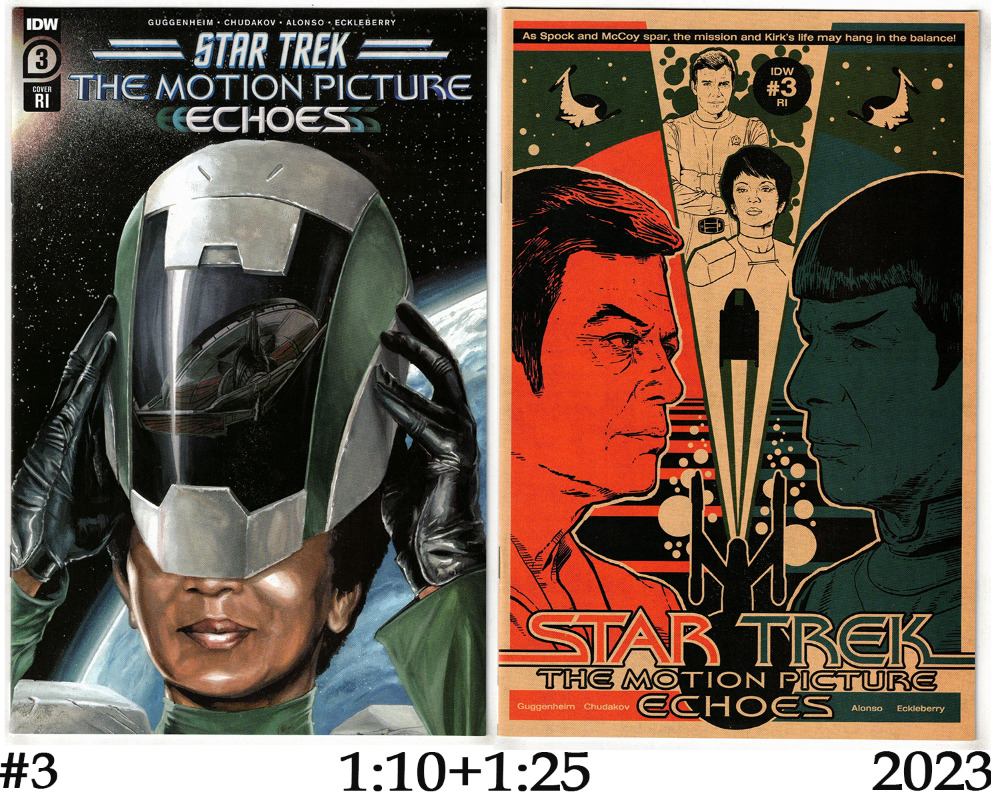 STAR TREK THE MOTION PICTURE ECHOES #3-1:10 WOODWARD+1:25 LENDL VARIANTS- IDW