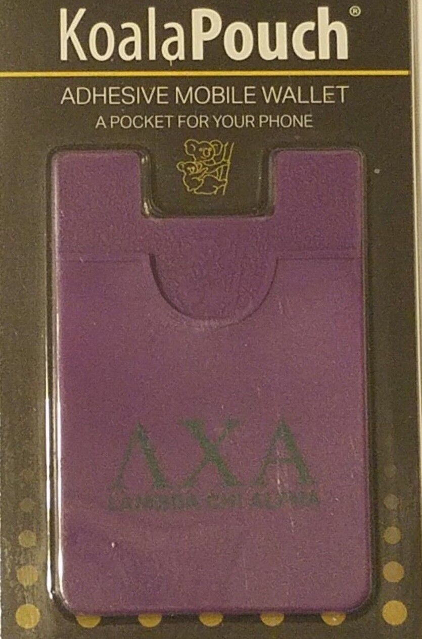 LAMBDA CHI ALPHA Silicone WALLET - STICK TO PHONE with 3M sticker for Mounting
