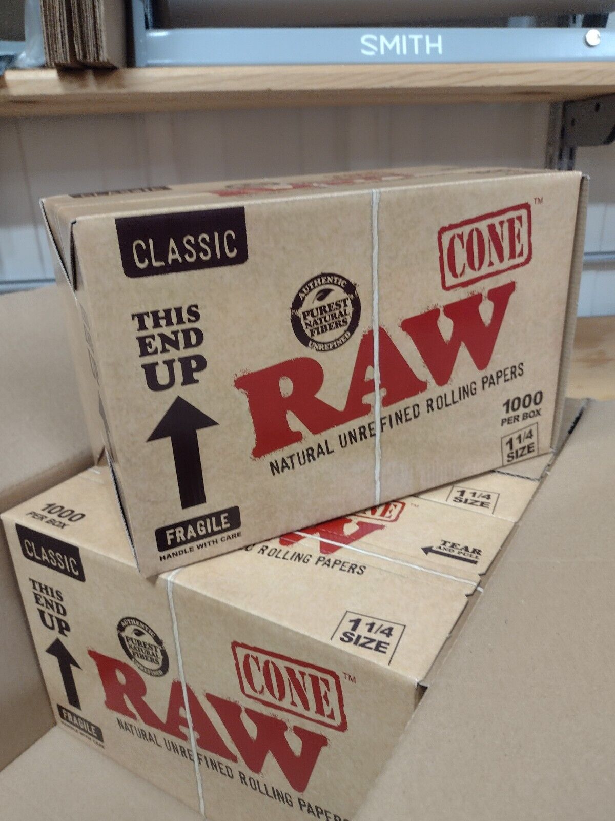RAW Classic -1000 Cones - 1 1/4 Pre-Rolled Cones1000 - BULK BUY - FAST SHIPPING