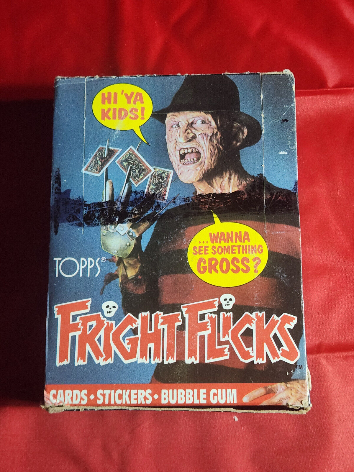 1988 Topps Fright Flicks Wax Box