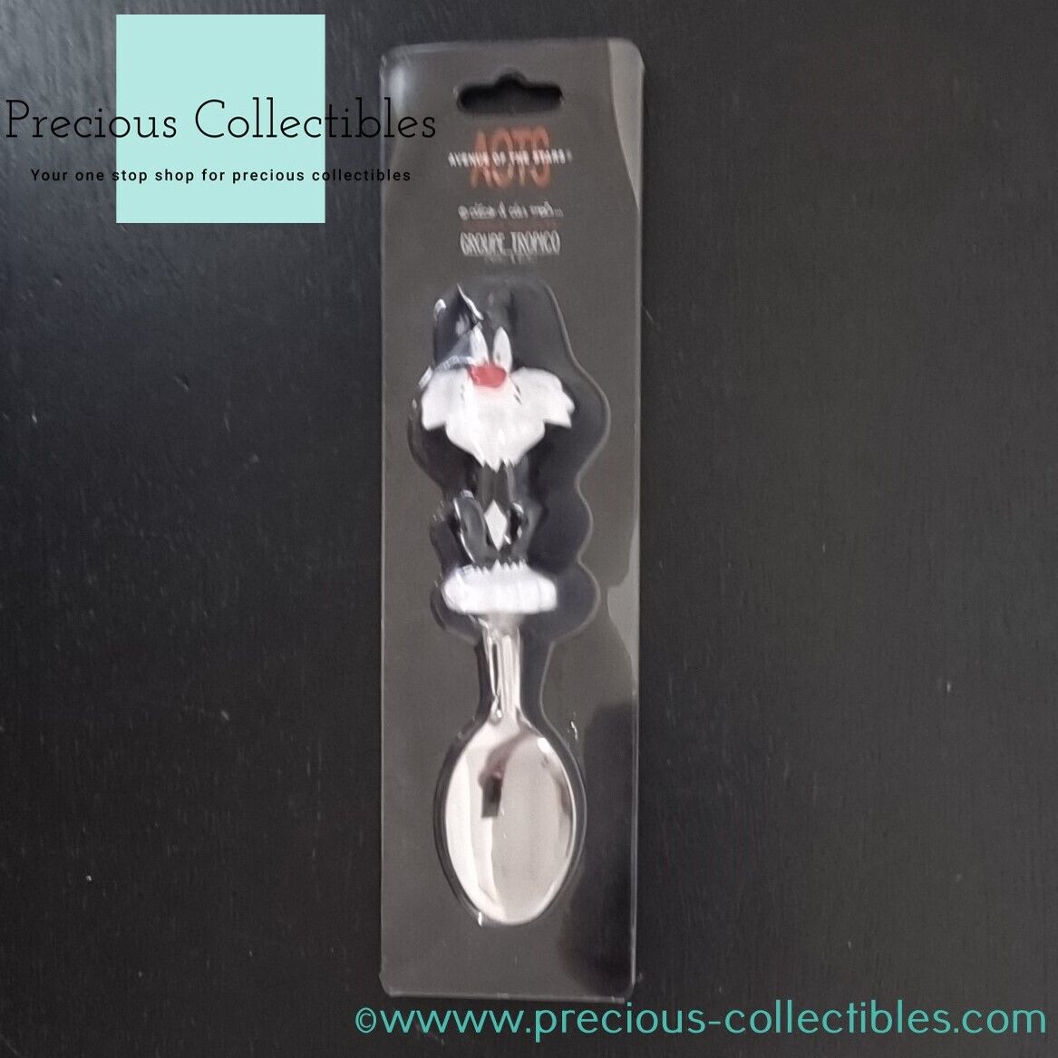Extremely rare Sylvester the Cat Spoon. Looney Tunes. Tropico Diffusion