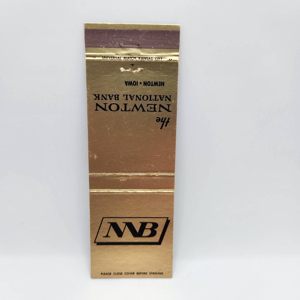 Vintage Matchbook The Newton National Bank Newton Iowa Memorabilia 