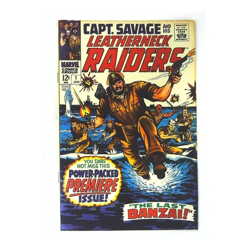 Captain Savage and His Leatherneck Raiders #1 in F condition. Marvel comics [z%