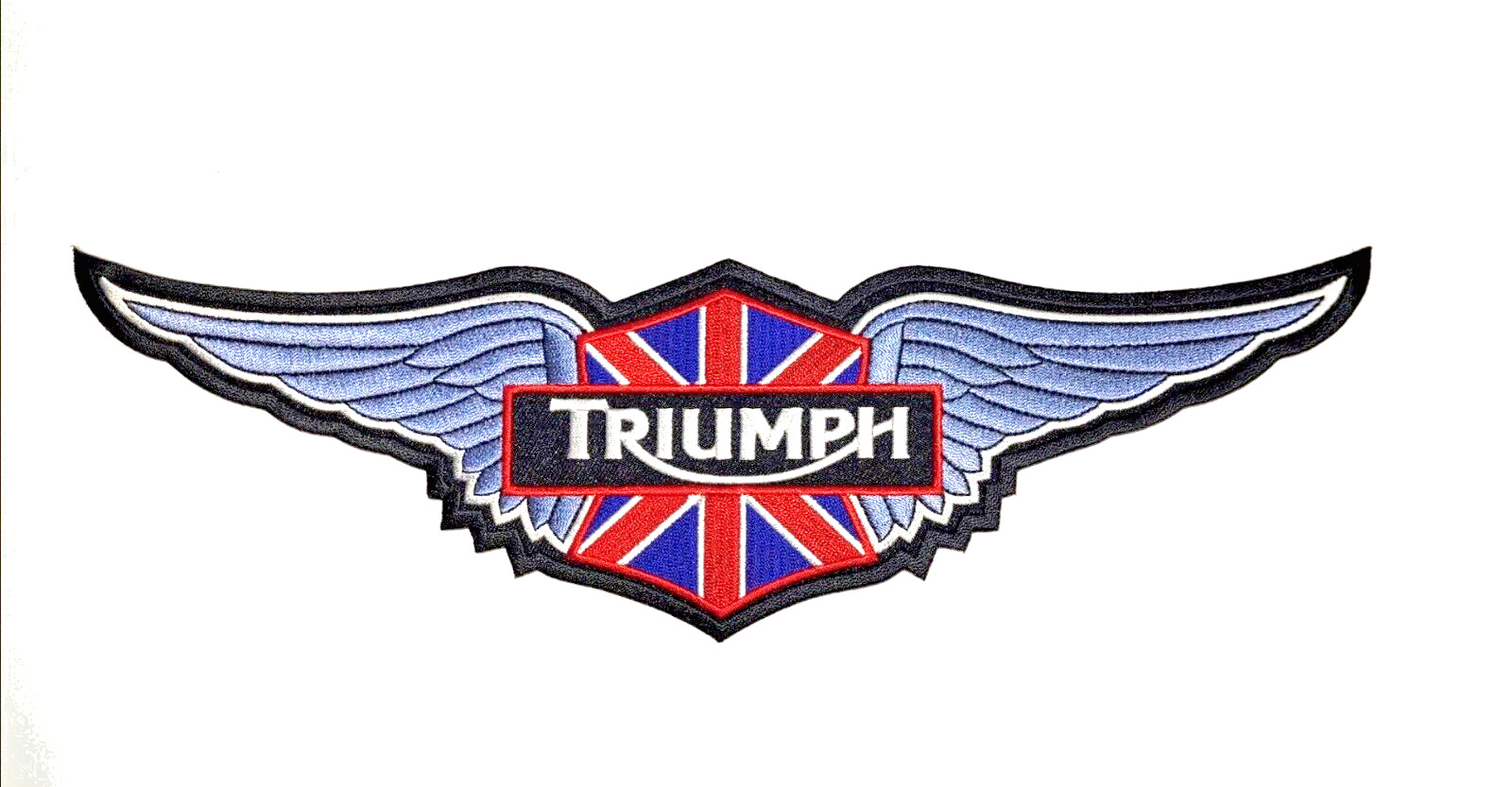Triumph Motorcycles Racing Embroidered Iron On Biker MC Patch [11.5