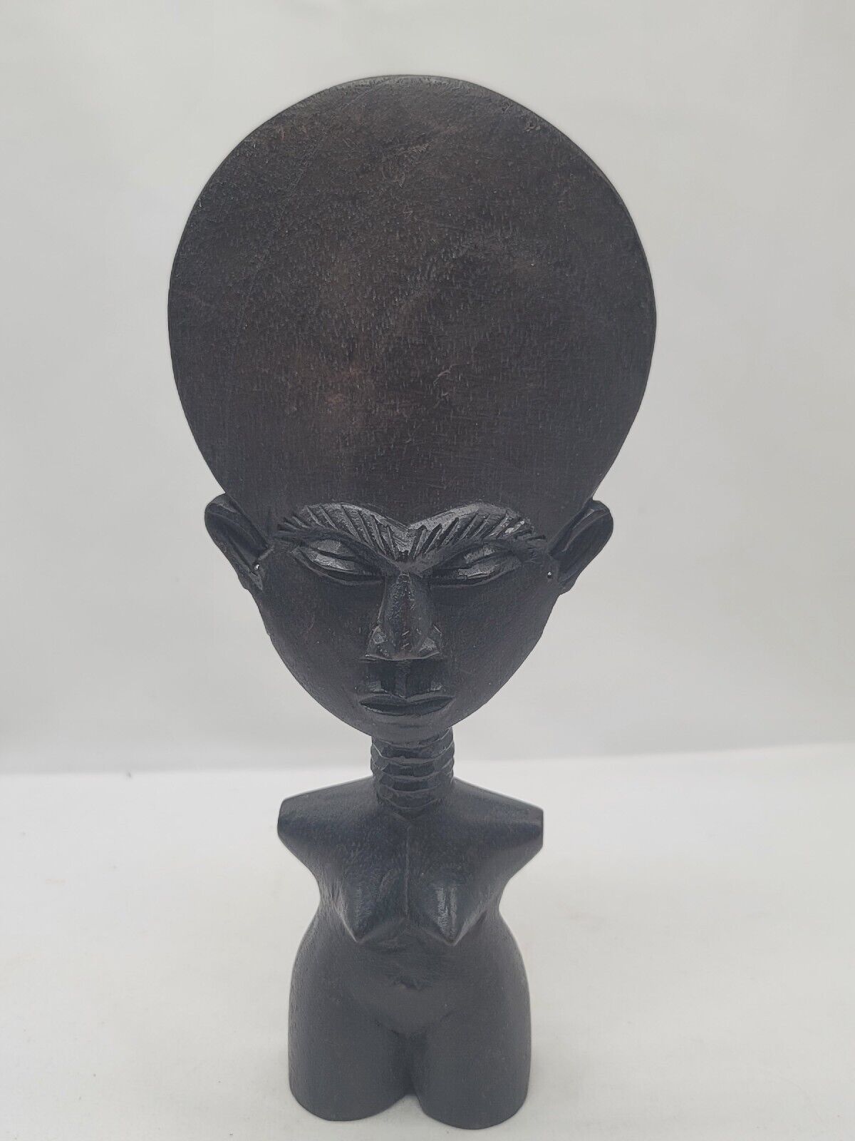 African Fertility Goddess Wood Carving 9.25\