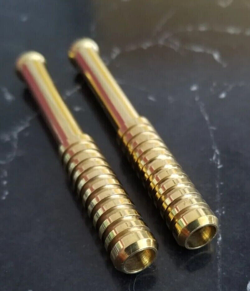 (SET OF 2 PCS) HEAVY DUTY SOLID BRASS 1 HITTER FOR DOUGOUT SINCE 1997