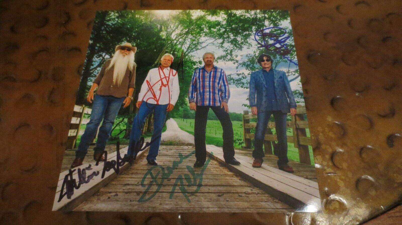 Oak Ridge Boys country / gospel quartet group signed autographed photo Elvira