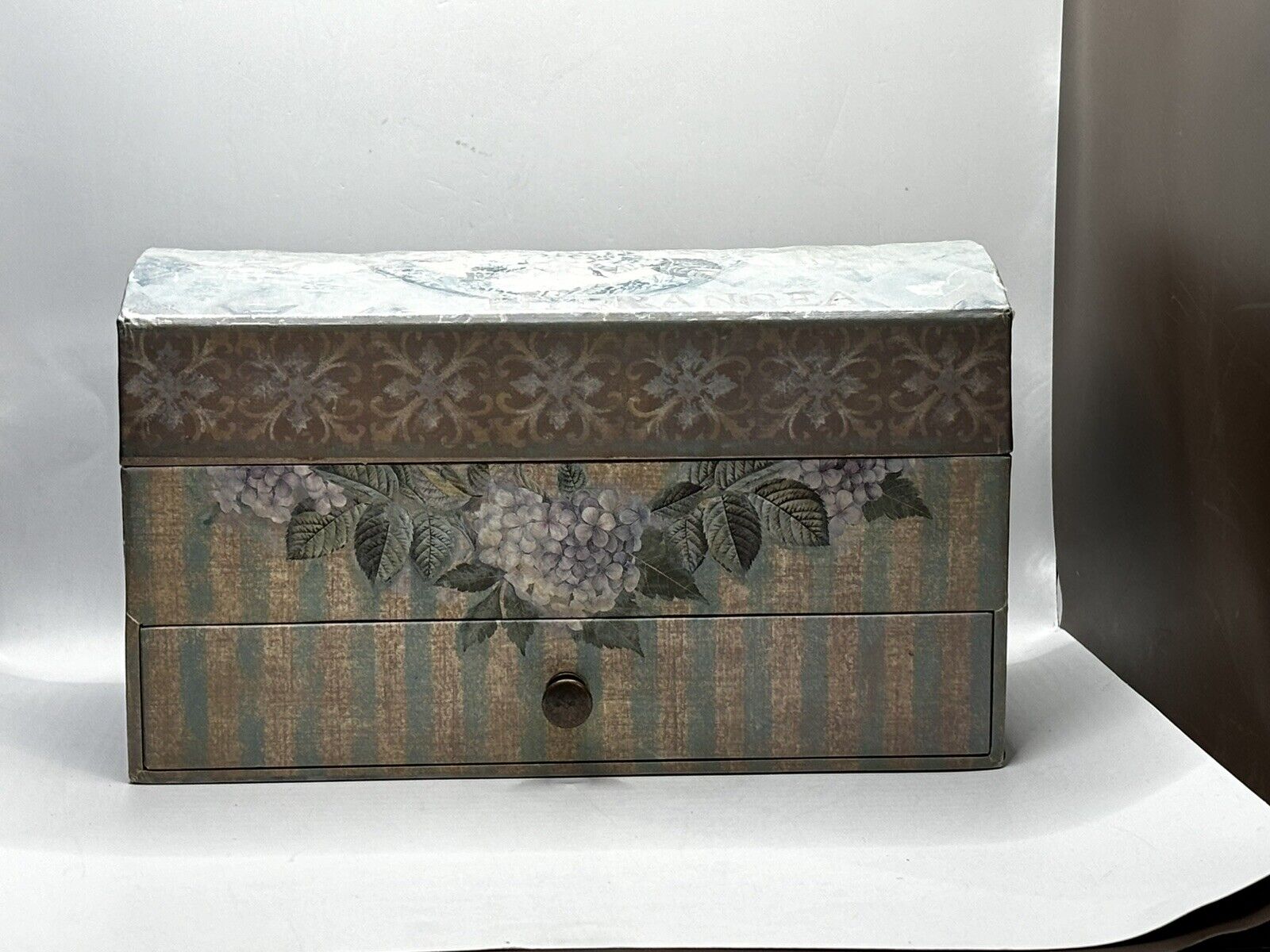Bob\'s Boxes Antique Treasure Box Floral Swag Trinket Jewelry Keepsake Decor Box