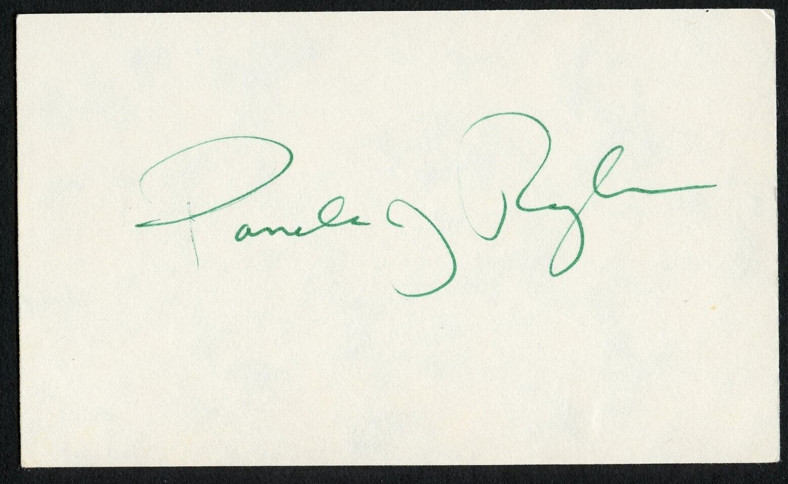 Pamela Roylance signed autograph 3x5 Cut American Actress in The Social Network