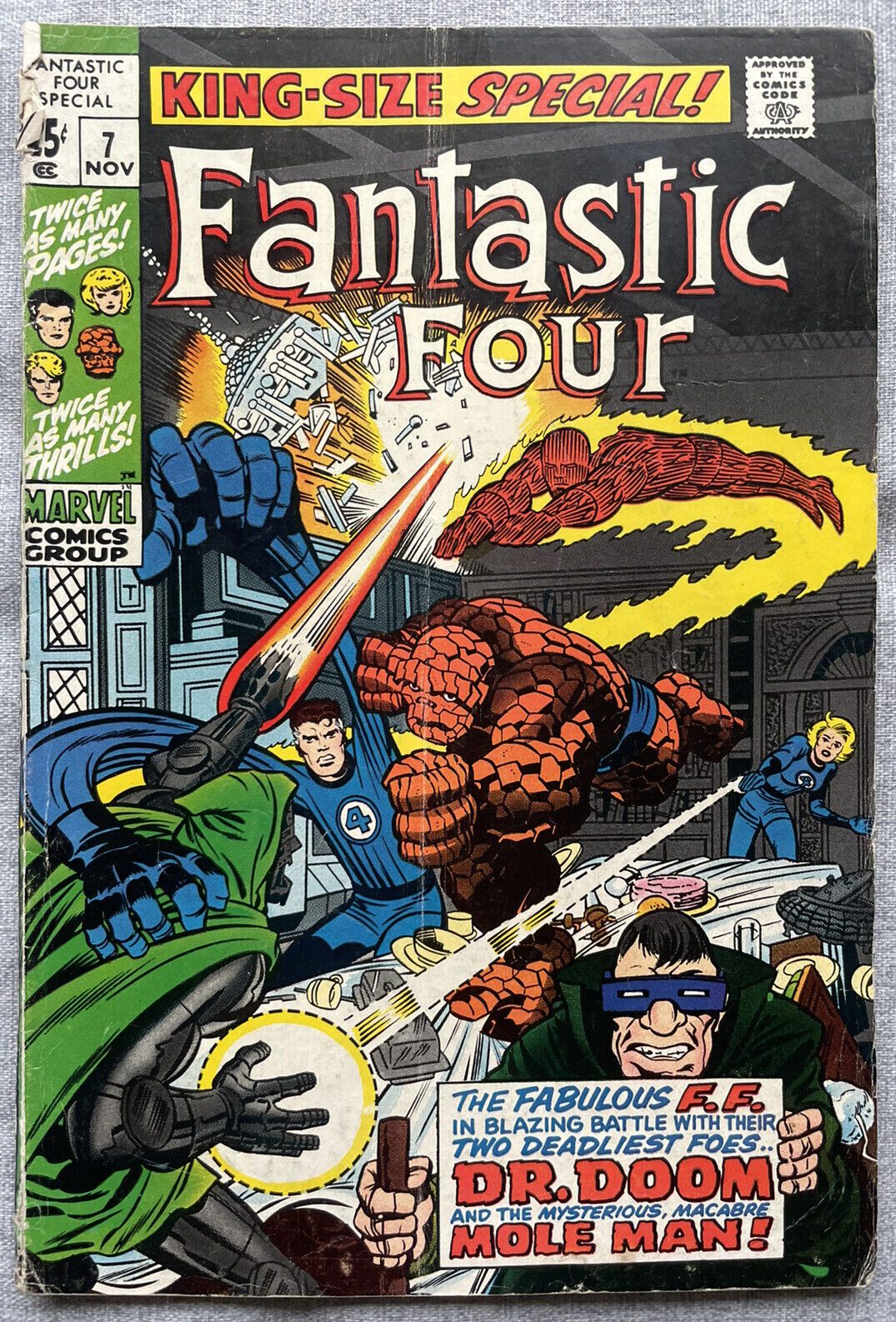 Fantastic Four Annual # 7 November 1969 Doctor Doom Mole Man