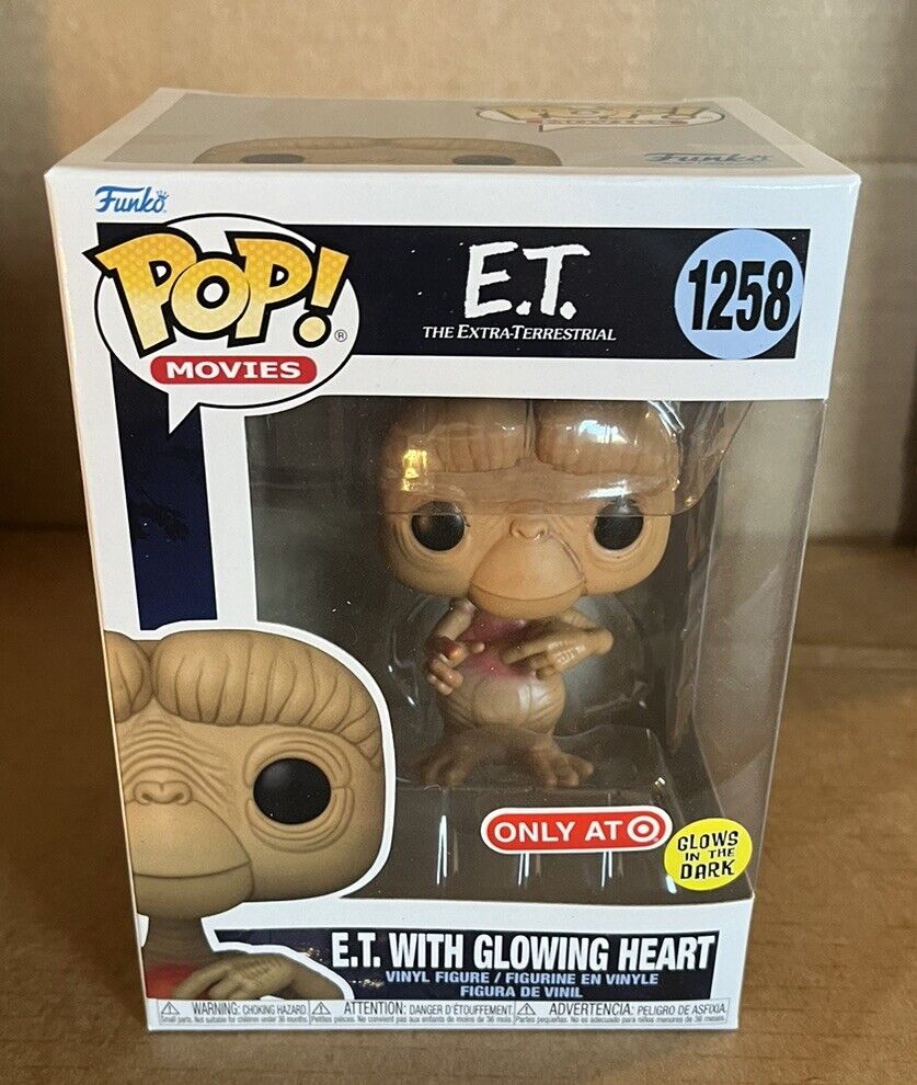 Target Exclusive E.T. The Extraterrestrial with Glowing Heart #1258 Funko Pop