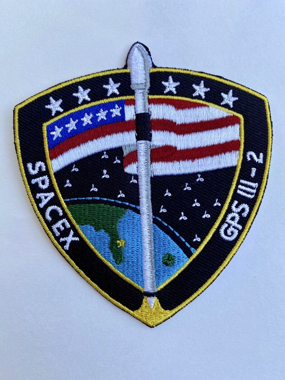 SPACE X GPS III-2 FALCON 9 MISSION PATCH 3.5” NEW