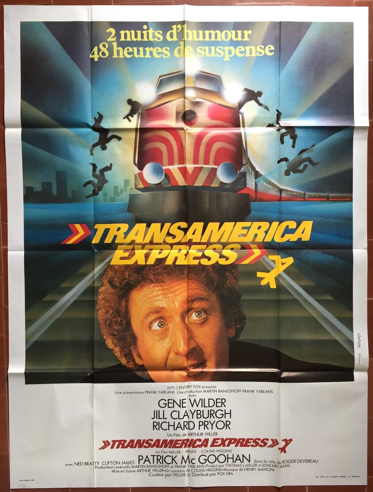 Poster Transamerica Express Silver Streak Gene Wilder 47 3/16x63in