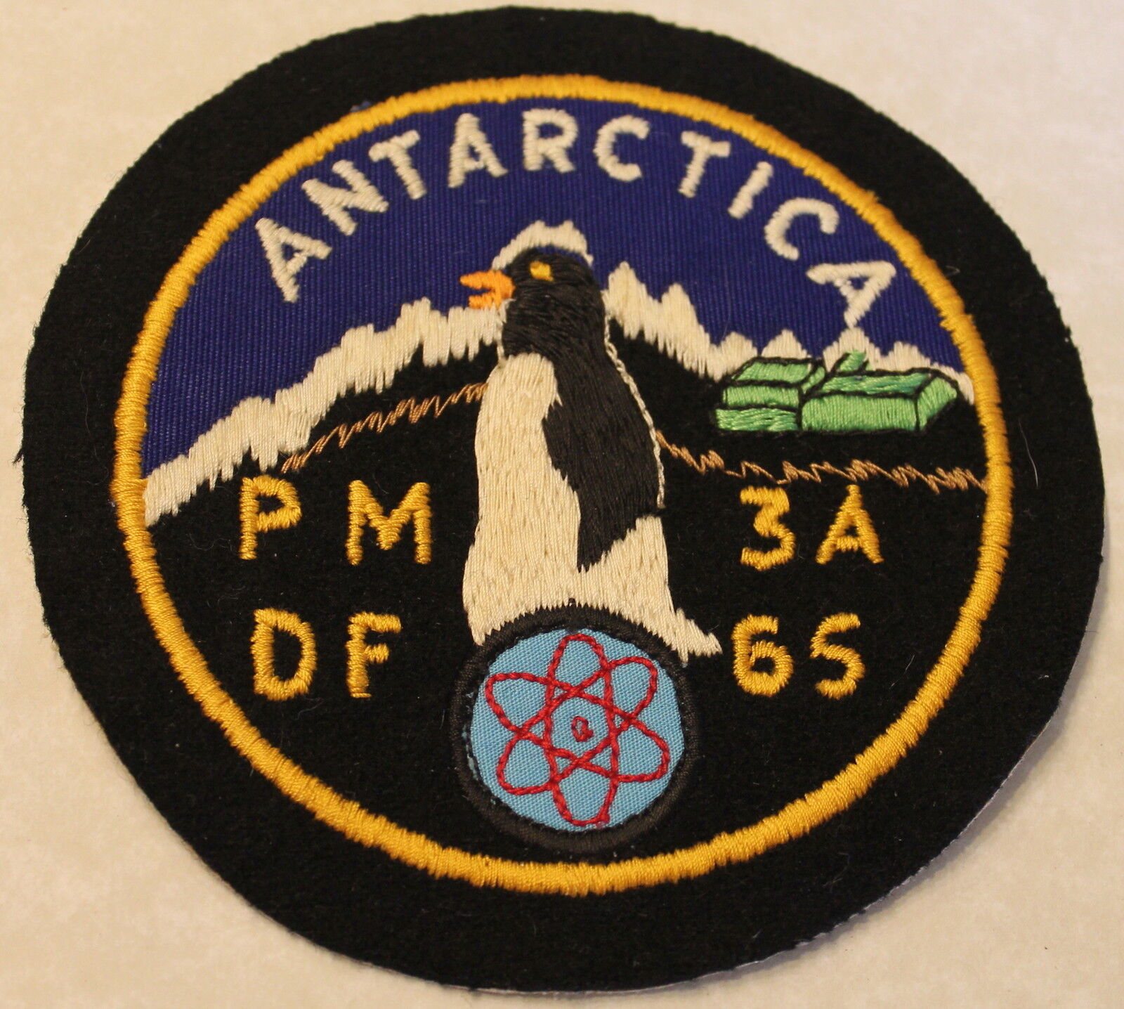 Antarctica PM-3A Nuclear Power Plant Op Deep Freeze DF 65 Navy Patch / Seabees