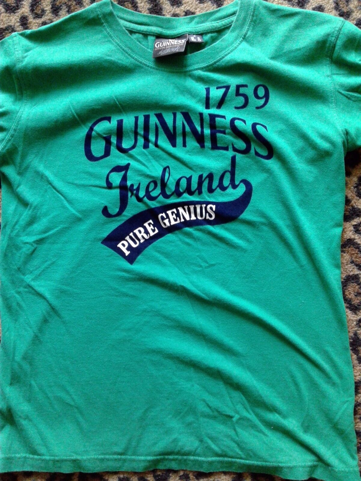 Guinness Pure Genius shirt used ladies size US 10  L