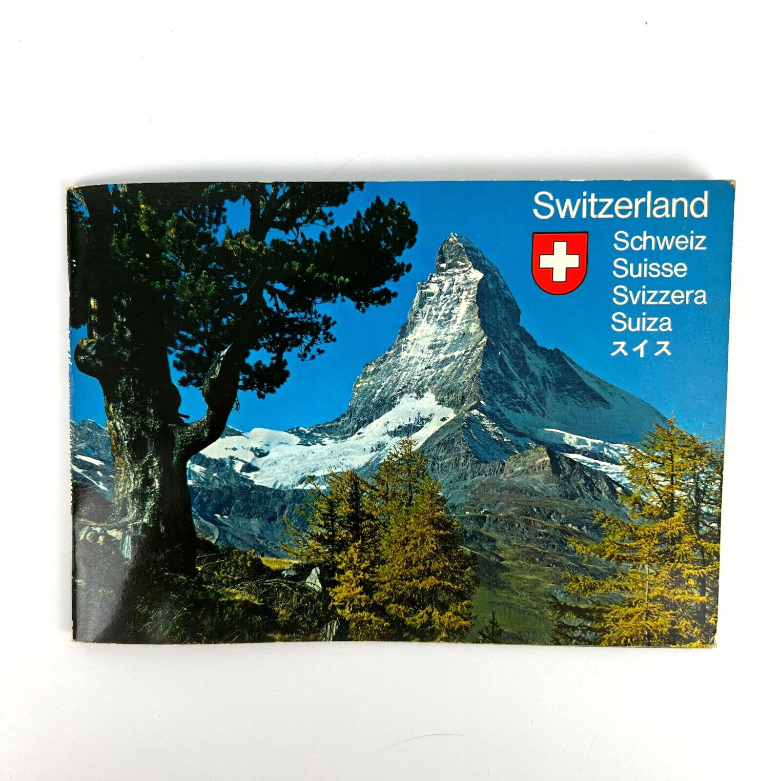 Vintage Switzerland Travel Brochure 1982 Color Photos and Map Swiss Tourism