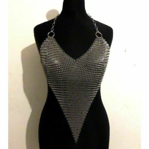 CHAINMAIL HALTER  MEDIEVAL ANTIQUE STYLE BEST GIFT FOR WOMEN