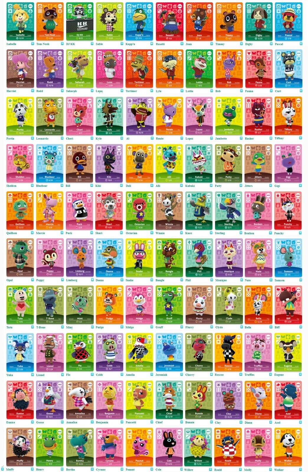 AUTHENTIC Nintendo Animal Crossing Amiibo Cards Series 1 2 3 4 5 [YOU PICK]