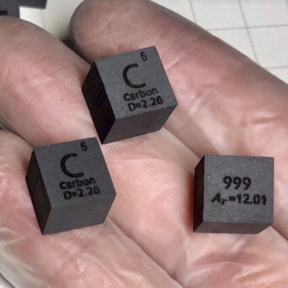 Metal Element Cubes 10mm Size 99.95% Purity Periodic Table Collection 1cm Cube