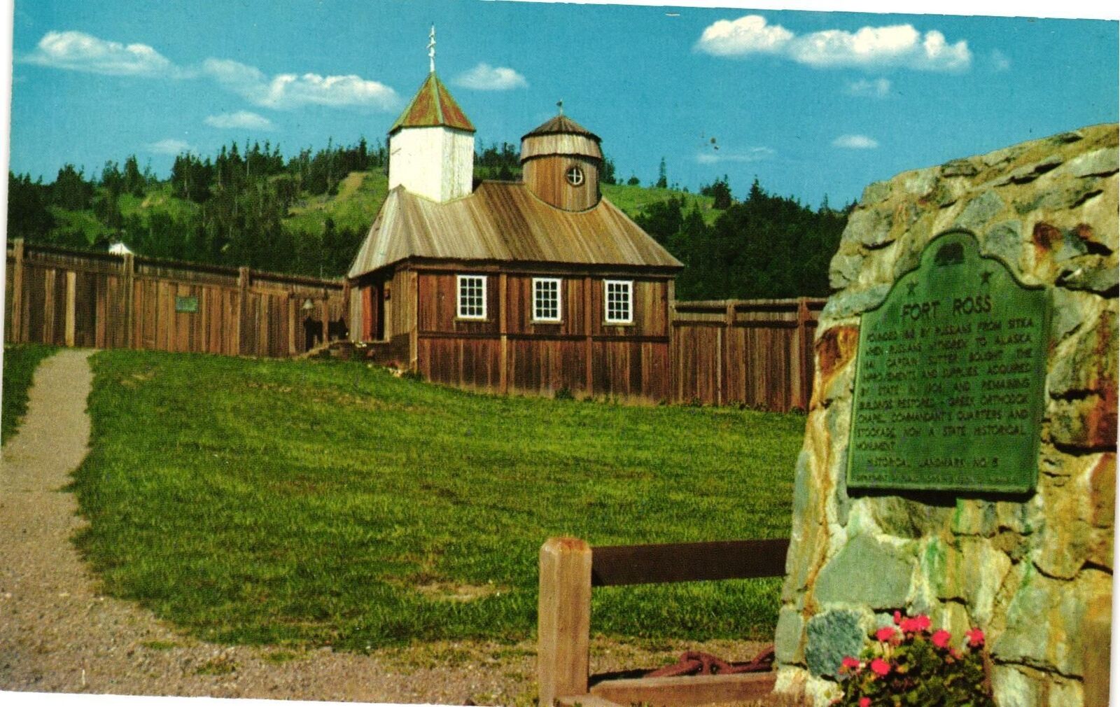 Vintage Postcard- FORT ROSS, CA. 1960s