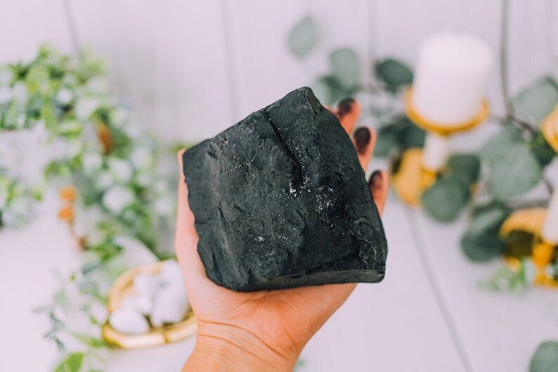 GIANT Black Shungite Stones Large Raw Healing Crystals Natural Lapidary Rocks