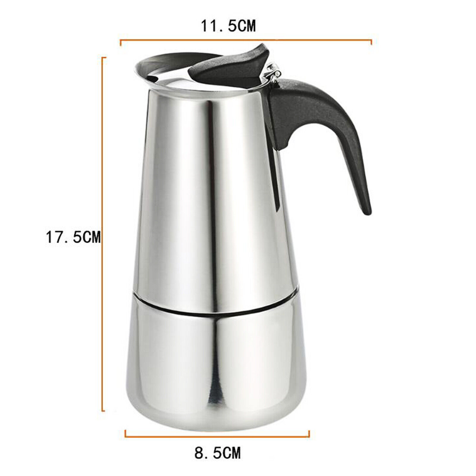 4/6/9Cup Italian Expresso Maker Moka Pot Espresso Percolator Stovetop Maker Pot