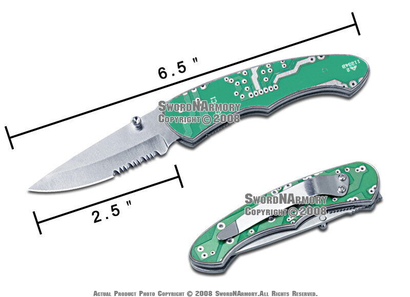 Computer Motherboard Handle Pocket Folding Knife 4 IT