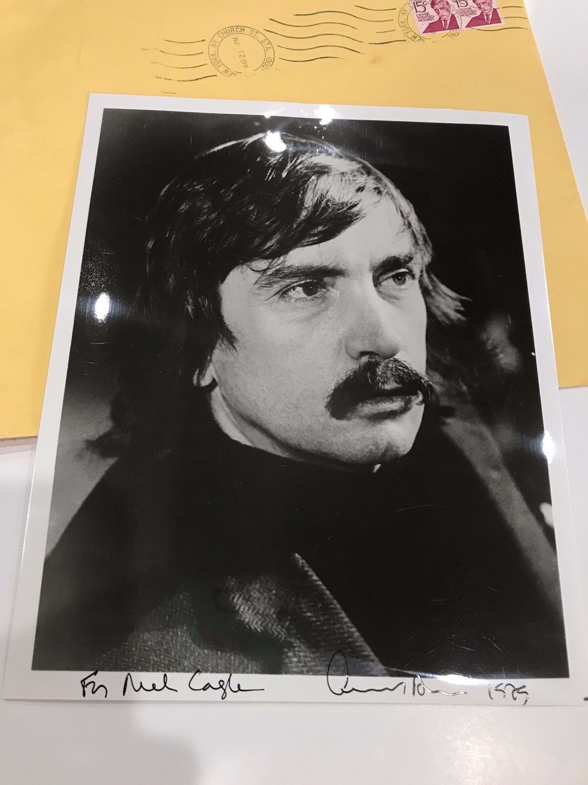 EDWARD ALBEE - PHOTOGRAPH SIGNED 1979 8 x 10 Original Envelope