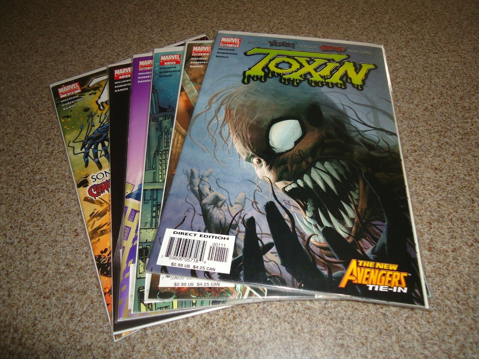 TOXIN SON OF CARNAGE COMPLETE SERIES 1-6