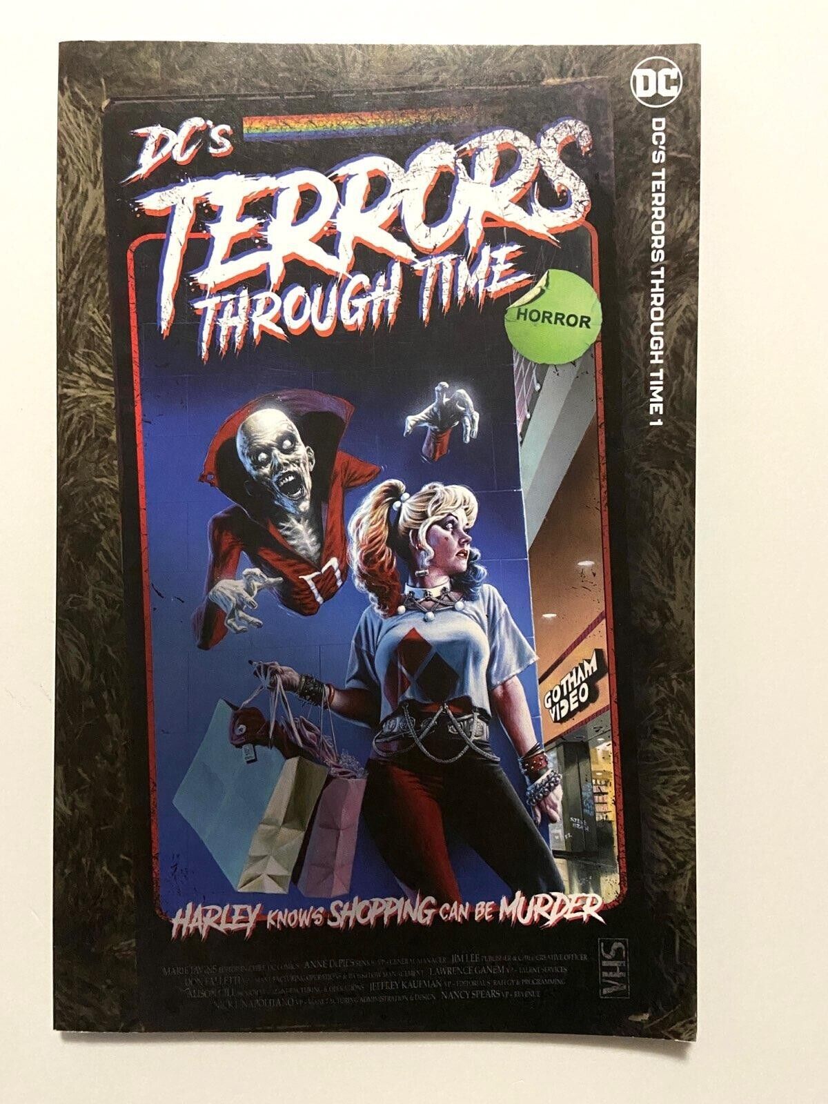 DC\'s Terrors Through Time #1  Cover B VHS Variant Steve Beach